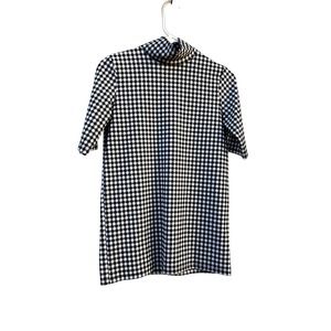 Hatch Black and White Checkered Blouse
